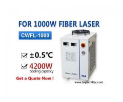 Air cooled laser water chiller for 1KW fiber laser cutting equipment